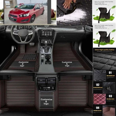 For Chevrolet Sonic Car Floor Mats Carpets Cargo Liners Custom All Weather - Imagem 1 de 4