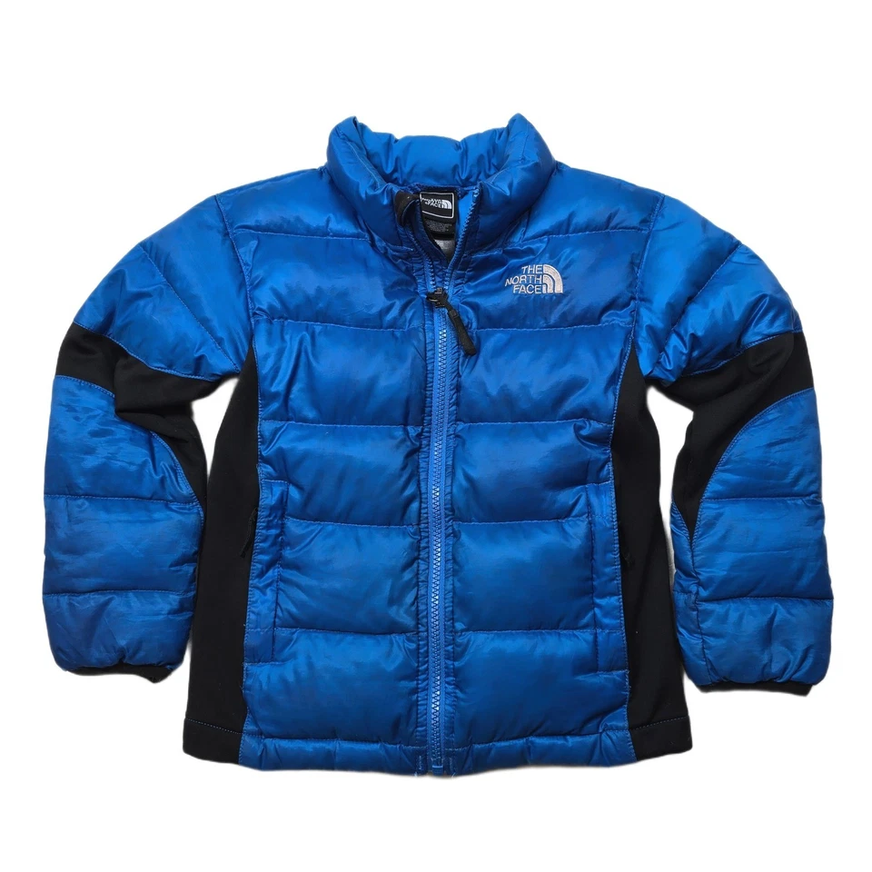 Chaqueta acolchada The North Face Down niños XS azul negro 550 relleno Foto 1 de 4