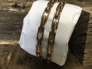 Brazaletes vintage de manga Lambournes con liguero enchapados en oro - Imagen 1 de 10