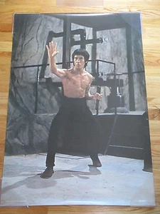 Original 1984 Martial Arts BRUCE LEE #1589 Garof Alo / PARIS MATCH Poster DRAGON - Picture 1 of 3