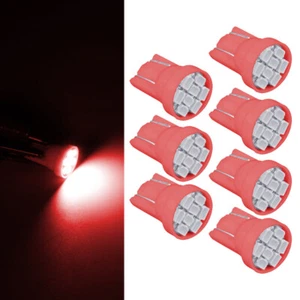 7x T10 Instrumentos LED Rojo Tablero Bombilla Apta para Ford Mustang 1987-1993 - Imagen 1 de 6