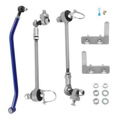 Barra de oruga delantera ajustable + eslabones de barra estabilizadora para Jeep Cherokee XJ con elevación de 3,5-4,5" Foto 1 de 4