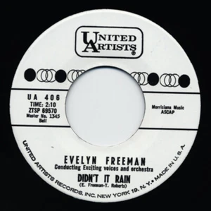Evelyn Freeman - Didn't It Rain - Water Boy (7inch, 45rpm) - Singles Rhythm &... - Picture 1 of 2