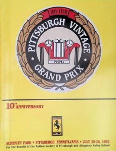 Pittsburgh Vintage Grand Prix Race Program 1992 Marque Ferrari - Picture 1 of 1