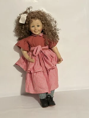 Zapf Creation Brigitte Leman Mädchen Künstlerpuppe  Größe ca. 68 cm mit Locken - Bild 1 von 4