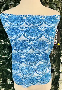 Therapy by Lane Crawford Ladies Elastic Skirt Size L Light Blue/Cobalt Blue New - Picture 1 of 2