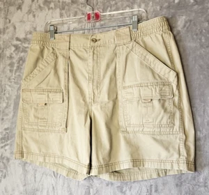 Pantalones Cortos Carga St Johns Bay Para Hombres 38 Beige Senderismo Cinturón Algodón Cintura Elástica - Imagen 1 de 10