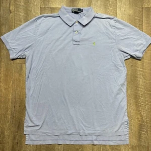 Polo Ralph Lauren Hemd Herren XL hellblau Polo limettengrün Pony - Bild 1 von 5