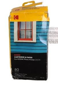 Kodak Cartridge & Paper For Kodak Photo Printer #PHC-80 Post Card Size - Picture 1 of 6