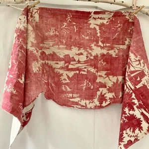 Antique 18Th Century French Toile de Nantes Pelmet L'Art d'Aimer Valance - Picture 1 of 16