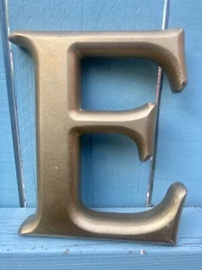 Gold Chunky Gothic Letter ‘E’, Height 20cm - Picture 1 of 3