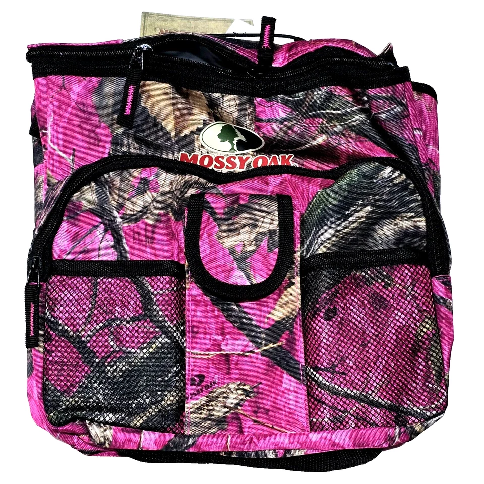 Mossy Oak Pink Camouflage Soft 12 Can Cooler - Image 1 of 1