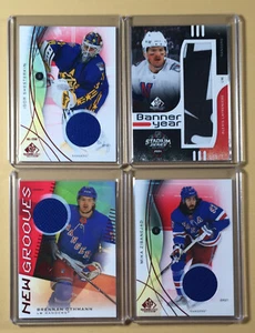 2024-25 UPPER DECK SP GAME USED NY RANGERS JERSEY & BANNER YEAR LOT - Picture 1 of 1