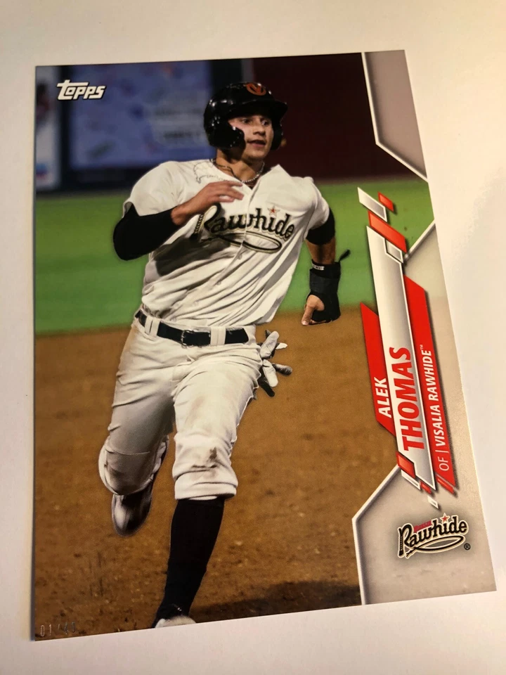 2020 Topps Pro Debut Jumbo 5x7 Alek Thomas Rawhide PD26 03/49 - Image 1 of 1