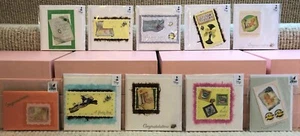 10 x Luxus Handarbeit 3D NEU BABY Karten Konvolut Baby Mädchen Baby Junge klein aber süß! - Bild 1 von 1