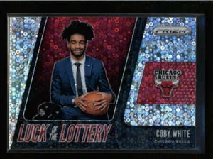 COBY WHITE 2019/20 PANINI PRIZM #7 LUCK OF THE LOTTERY FAST BREAK ROOKIE FC4285 - Bild 1 von 2