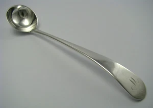 STERLING SILVER MUSTARD SPOON LADLE Solomon Hougham London England 1806 Mono "W" - Picture 1 of 11