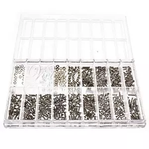 900pz Per Occhiali Orologi Riparazione Acciaio Inox Piccole Viti Kit Strumenti - Foto 1 di 1