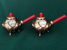 Vintage Salt & Pepper Shakers Footed Copper Chafing Dish With Handles ArizonaÂ 