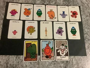 MR MEN Roger Hargreaves RARE Vintage Original 1970s Children Swap Cards - Picture 1 of 2