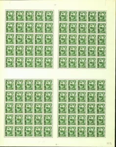 Estampillas de China 1937 - Kouang Tcheou-estampilladas sin montar o nunca montadas. Mi n.o: 135. Hoja de 100... (EB) AR-00157 - Imagen 1 de 2