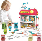 Hitish Pet Vet Toys Doctor Kit for Kids, Hospital Pretend Play Set Vet Clinic 3