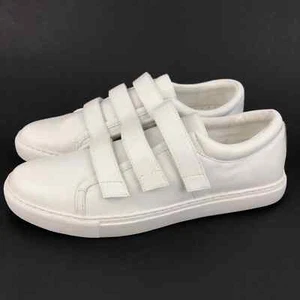 Kenneth Cole Kingvel Women's 3 Strap Sneakers Size 9 Shoes White Leather New - Picture 1 of 12