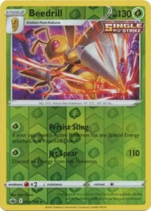 x1 Beedrill - 003/198 - Holo Rare - Reverse Holo Pokemon SS06 Chilling Reign M/N - Bild 1 von 1