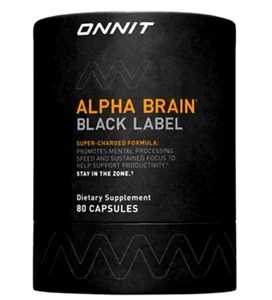Alpha Brain Black Label – Promotes Attention, Focus, and Alertness (80 Capsules) - Picture 1 of 3