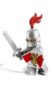 LEGO Kingdoms Lion Knight Minifigure Lion Head and Belt, Plume 7949 New - Picture 1 of 5
