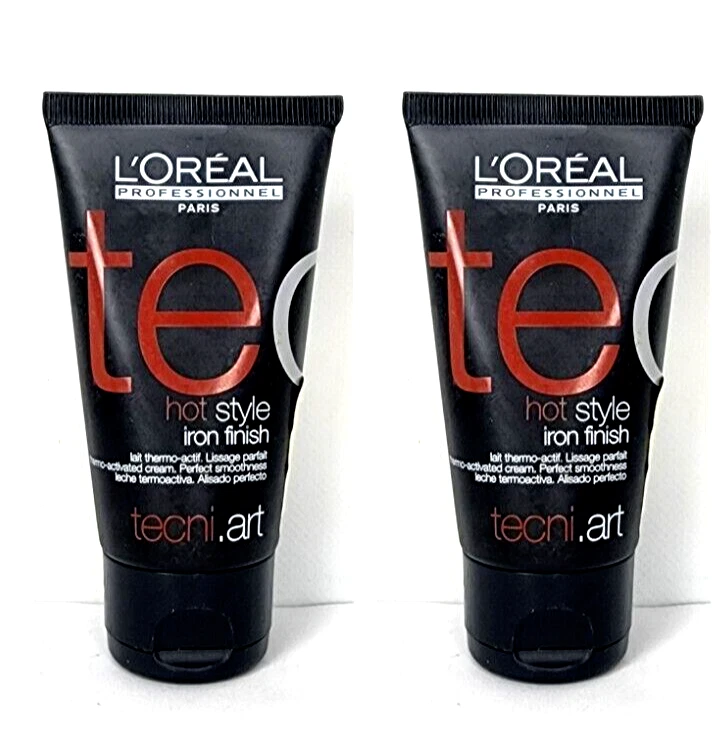 2 Acabados de hierro Loreal Textureline Hot Style para suavidad 1,7 oz cada uno Foto 1 de 1