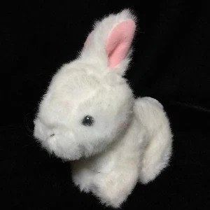 Russ weiß rosa kleiner Hase Kaninchen Plüschtier Stofftier 5 Zoll Tier - Bild 1 von 5