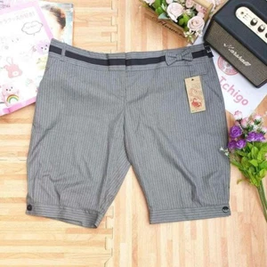 River Island Pantalón Corto Mujer Gris Tira Reino Unido Talla 18 Nuevo Con Etiquetas - Imagen 1 de 5