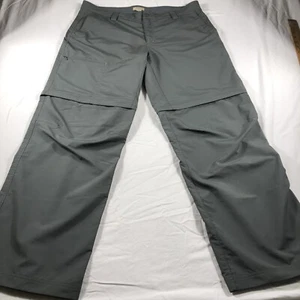 Gander Mountain Womens outdoor hiking pants Size 14R Gray Convertible - Picture 1 of 11