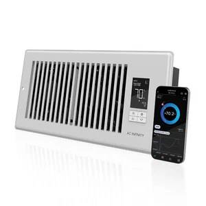 AIRTAP T4 Blanco, Ventilador de refuerzo de registro silencioso, calefacción/refrigeración 4 x 10” Registro - Imagen 1 de 7
