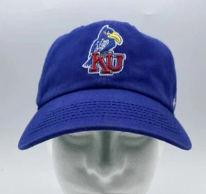 Kansas University New '47 Brand College Vault Hat Cap Size Medium Jay Hawks KU - Picture 1 of 9