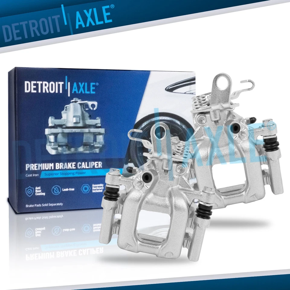 Par de pinzas de freno traseras con soporte para Audi A3 Quattro VW Golf GTI Passat Jetta Foto 1 de 4