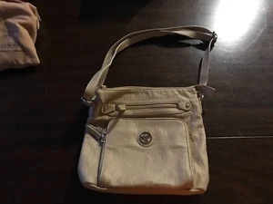 Damen Clutch hellbraun Kim Rogers Leder - Bild 1 von 3