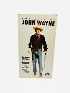 The Best of John Wayne Sealed VHS Set True Grit El Dorado Shootist Westerns Film - Imagen 1 de 5