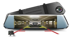 NEW Hd 1080p Dual Lens 7-inch 2.5d Ips Touch Screen In Car Dvr - Picture 1 of 5