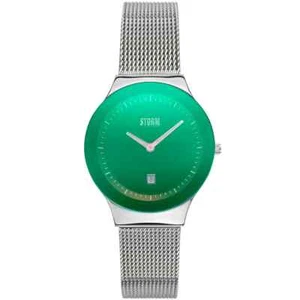 47383/LG Storm Ladies Mini Sotec Lazer Green Dial S/Steel Mesh Watch £120 - Picture 1 of 1