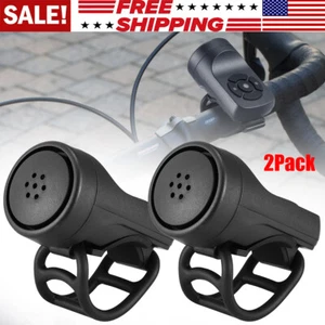 2 Pcs Bike Electronic Loud Bell Horn Bicycle Handlebar Ring Bell Cycling Warning - Picture 1 of 12