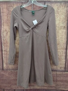 Wild Fable Women's Chestnut Long Sleeve Body Con Dress Size Medium - Picture 1 of 9