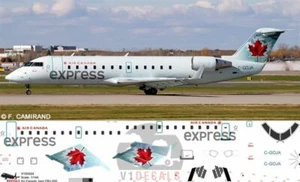 Calcomanías V1 Bombardier CRJ 100-200 Air Canada Express para 1/144 BPK Big Planes Kit - Imagen 1 de 8