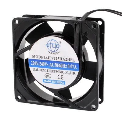 92 x 92 x 26mm 220V-240V 0,07A PC CPU Computer Kühlventilator mit Metall Sieb - Bild 1 von 3