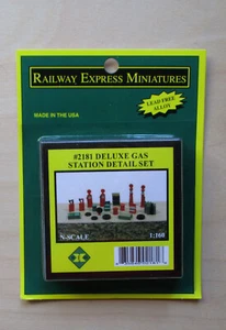 Deluxe Gas Station Detail Metal Kit N SCALE LAYOUT DIORAMA RAILWAY EXPRESS 2181 - Picture 1 of 1