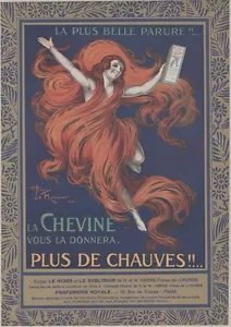 "CHEVINE" Affiche d'intérieur originale entoilée Litho 1924 Henry LE MONNIER - Imagen 1 de 1