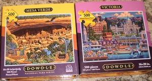Coppia di puzzle Eric Dowdle NUOVI sigillati, 500 Mesa Verde e Victoria - Foto 1 di 2