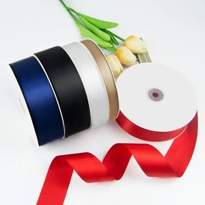 5/8" x 25 Yards Satin Ribbon - Red Silk Ribbon with Spool - Ideal for Gift W... - Picture 1 of 7