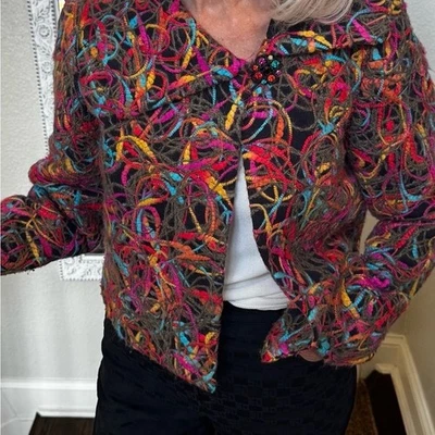 Chaqueta corta de un botón Eliott Lauren, talla 6 Foto 1 de 4